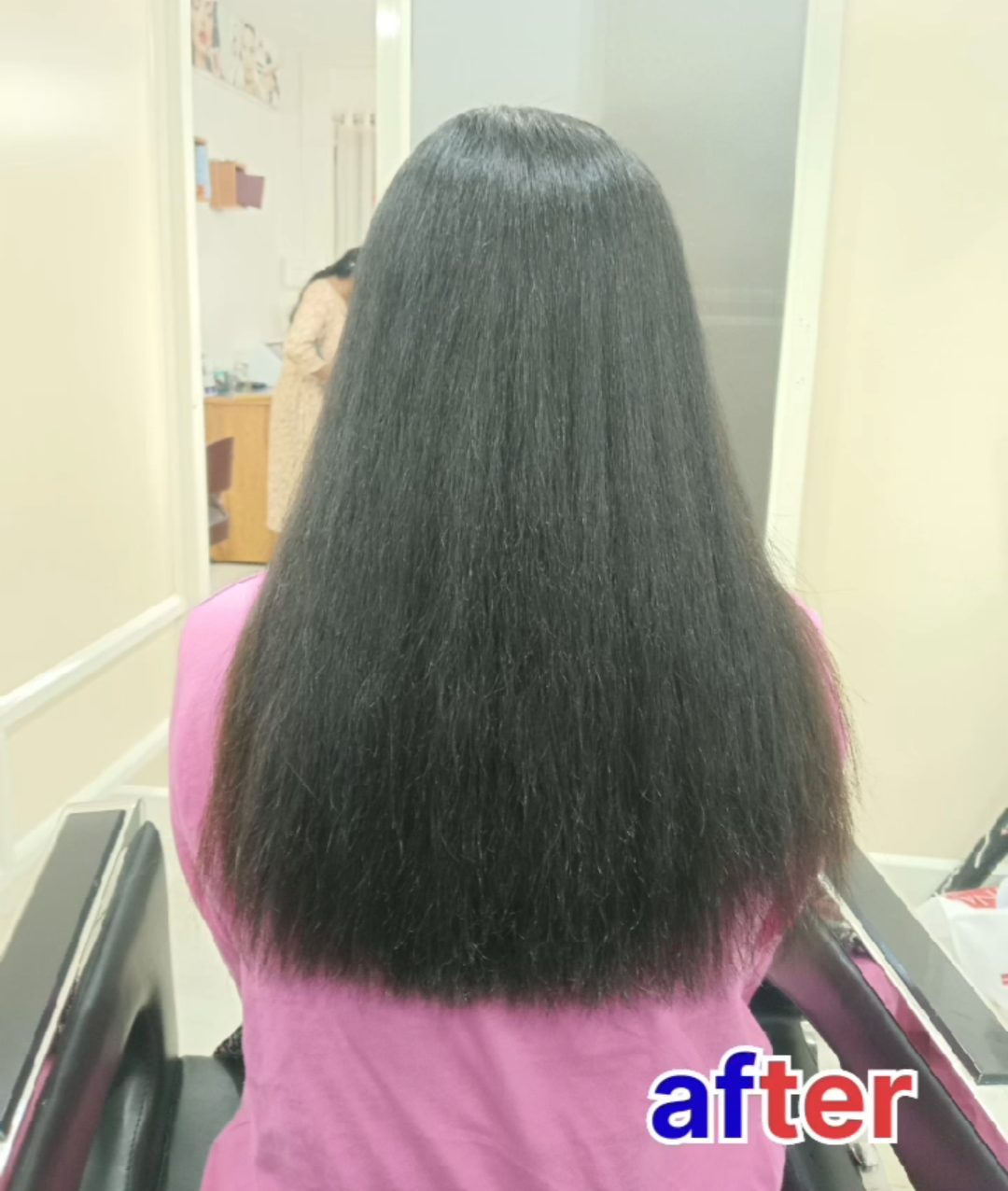 Hair Rebonding Result