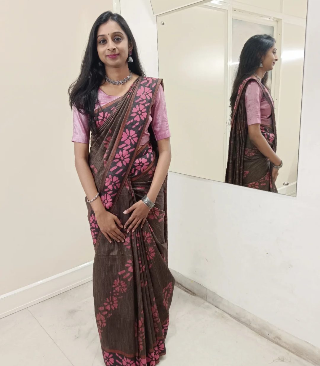 Casual Saree Drape